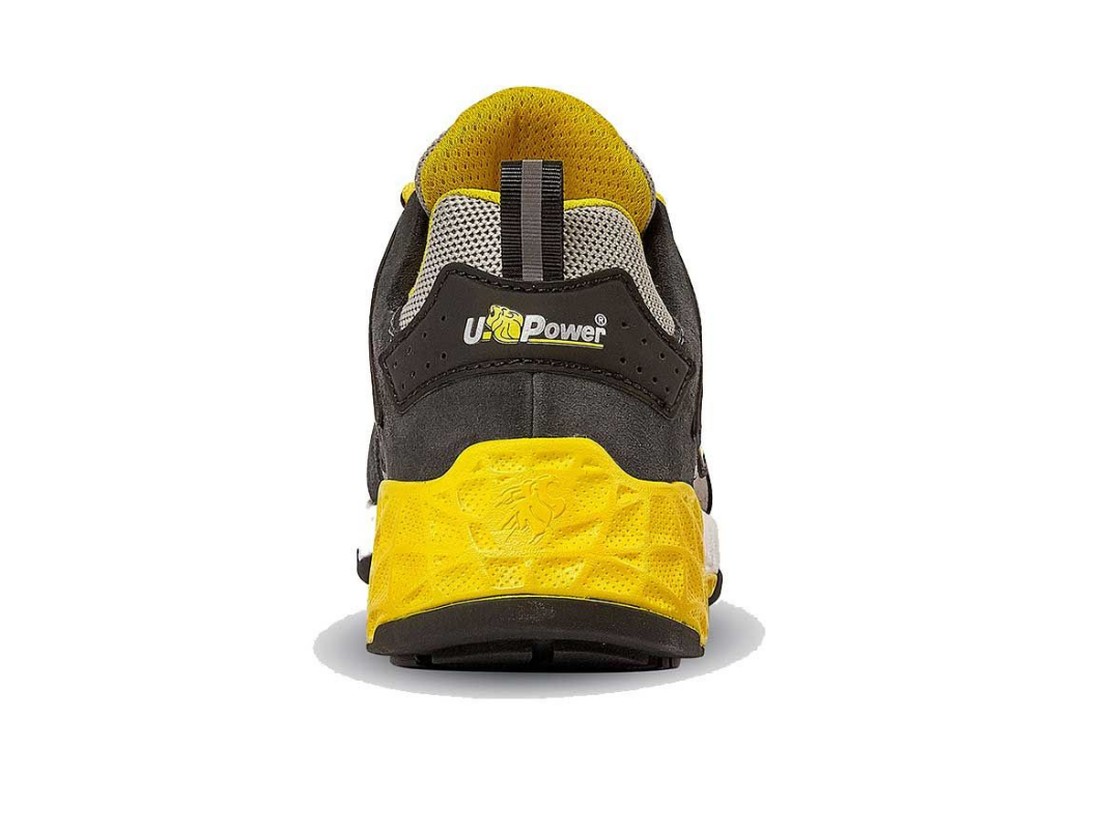 U-Power Red Stratos Sicherheitsschuh gelb, Rückansicht