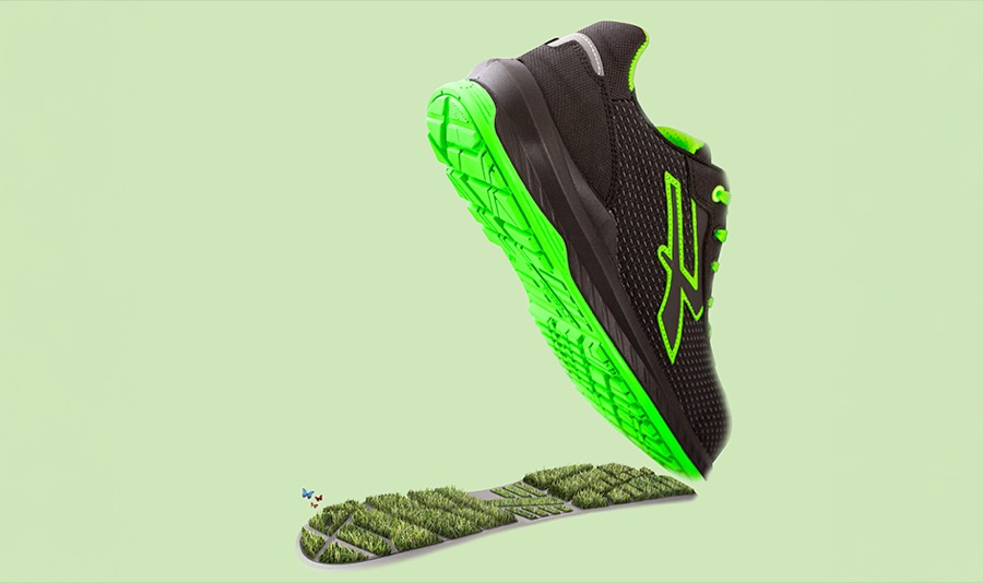 U-Power Red Industry Green — Sicherheitsschuh mit Recyclingmaterial und Biomasse-PU von BASF